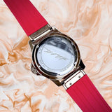 Michael Kors Everest Analog Rose Gold Dial Pink Silicone Strap Watch For Women - MK7359