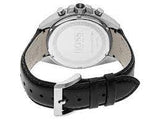 Hugo Boss Contemporary Sport Driver Black Dial Black Leather Strap Watch for Men - 1513085