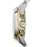 Michael Kors Bradshaw Blue Dial Two Tone Steel Strap Watch for Women - MK5976