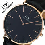 Daniel Wellington Classic Reading Black Dial Black Leather Strap Watch For Men - DW00100129