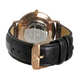 Daniel Wellington Classic Reading Black Dial Black Leather Strap Watch For Women - DW00100141