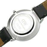 Daniel Wellington Petite Sheffield Black Dial Black Leather Strap Watch For Women - DW00100180