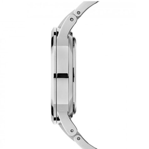 Daniel Wellington Iconic Link Black Dial Silver Steel Strap Watch for Women - DW00100204