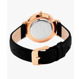 Daniel Wellington Classic Petite Reading White Dial Black Leather Strap Watch For Women - DW00100229