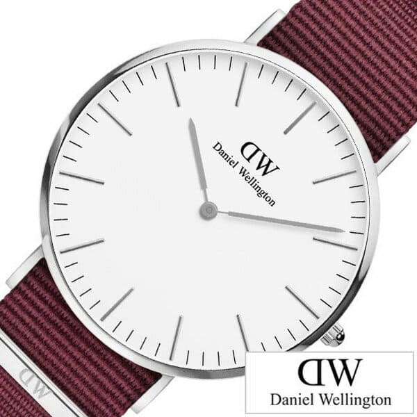 Daniel Wellington Classic Roselyn White Dial Red NATO Strap Watch For Women - DW00100268