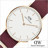 Daniel Wellington Classic Roselyn White Dial Red NATO Strap Watch For Women - DW00100271