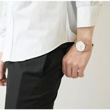 Daniel Wellington Petite Melrose White Dial Rose Gold Mesh Strap Watch For Women - DW00100305