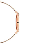 Daniel Wellington Petite Melrose White Dial Rose Gold Mesh Strap Watch For Women - DW00100305