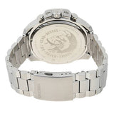 Diesel Mega Chief Chronograph White Dial Silver Steel Strap Watch For Men - DZ4477