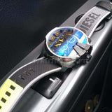 Diesel Mega Chief Chronograph Black Dial Grey Nylon Strap Watch For Men - DZ4523