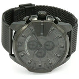Diesel Mega Chief Chronograph Black Dial Black Mesh Strap Watch For Men - DZ4527