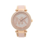Michael Kors Parker Pink Dial Pink Steel Strap Watch for Women - MK6176