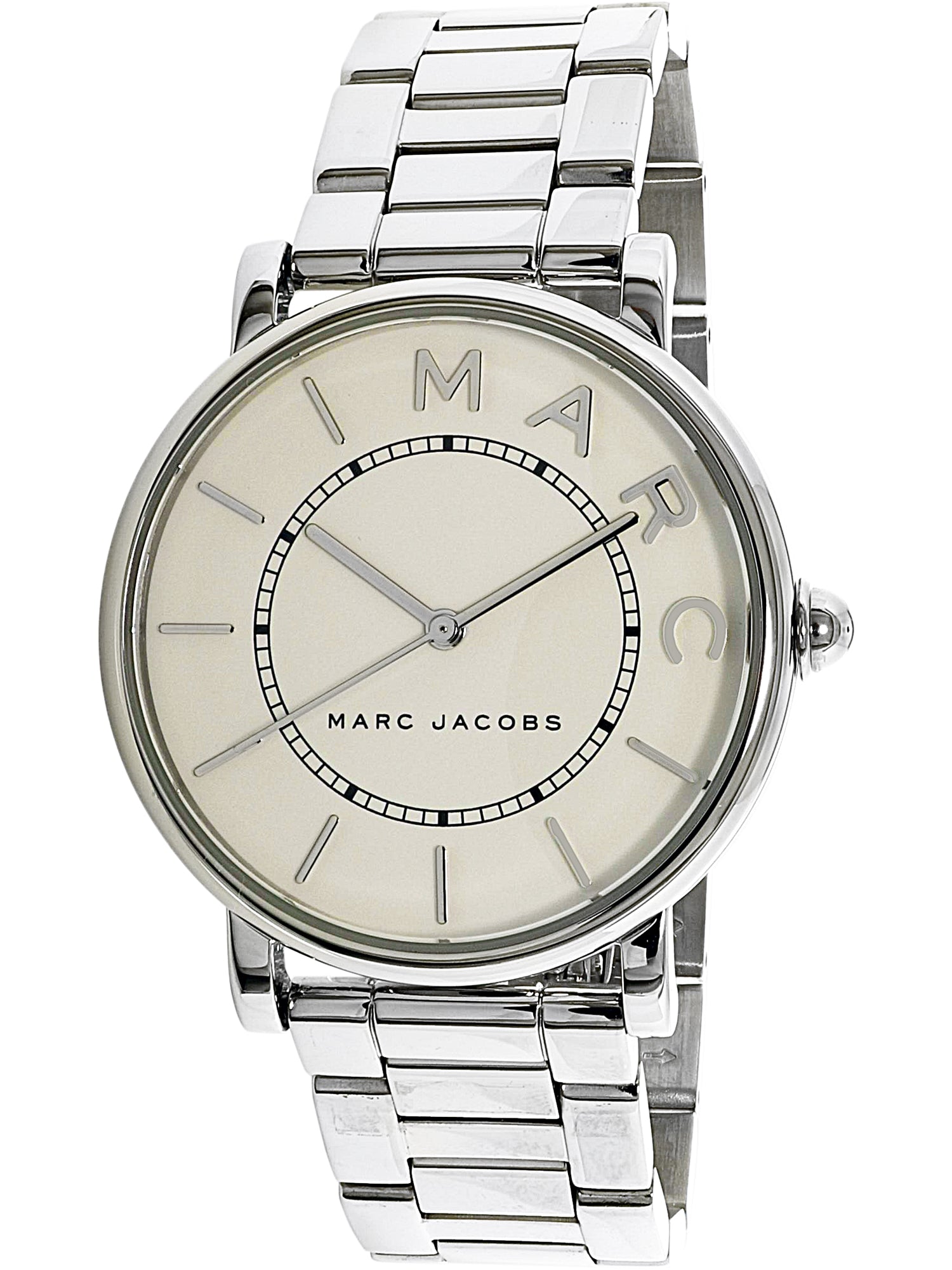 Marc Jacobs Roxy White Dial Silver Steel Strap Watch for Women - MJ3521