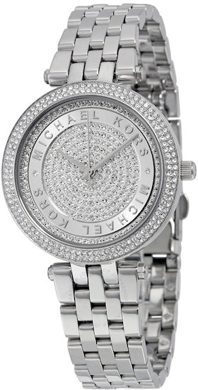 Michael Kors Darci Silver Dial Silver Steel Strap Watch for Women - MK3476