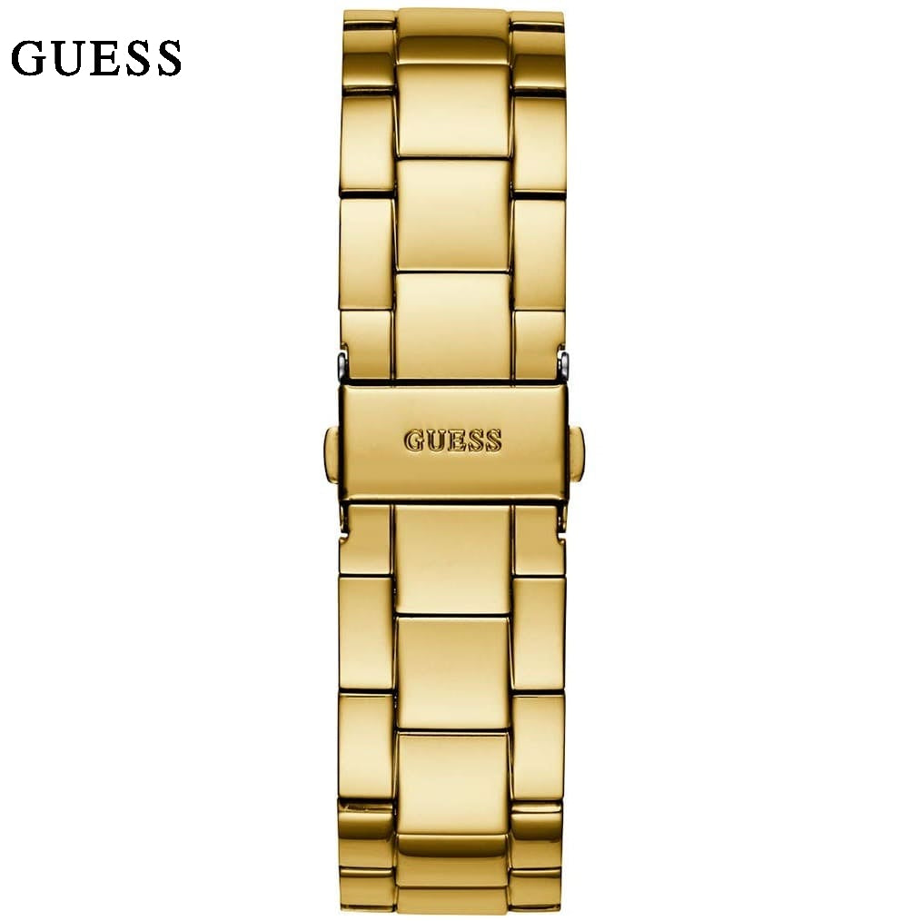 Guess G-Twist Gold Dial Gold Steel Strap Watch for Women - W1082L2