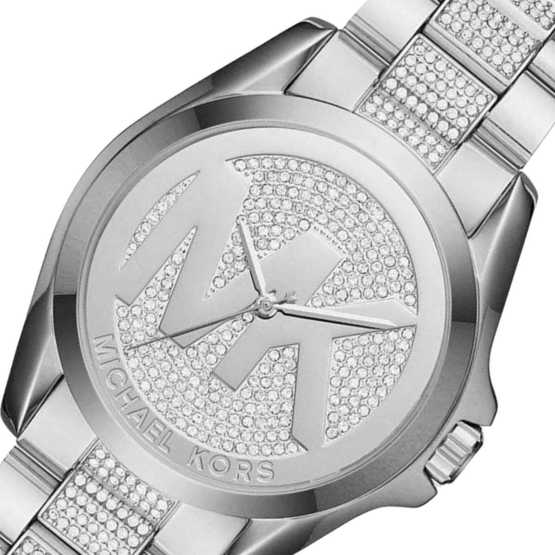 Michael Kors Bradshaw Silver Dial Silver Stainless Steel Strap Watch for Women - MK6486