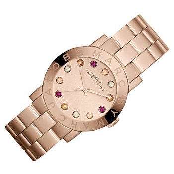 Marc Jacobs Amy Dexter Rose Gold Dial Rose Gold Steel Strap Watch for Women - MBM3216