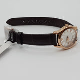 Emporio Armani Classic White Dial Brown Leather Strap Watch For Men - AR9035