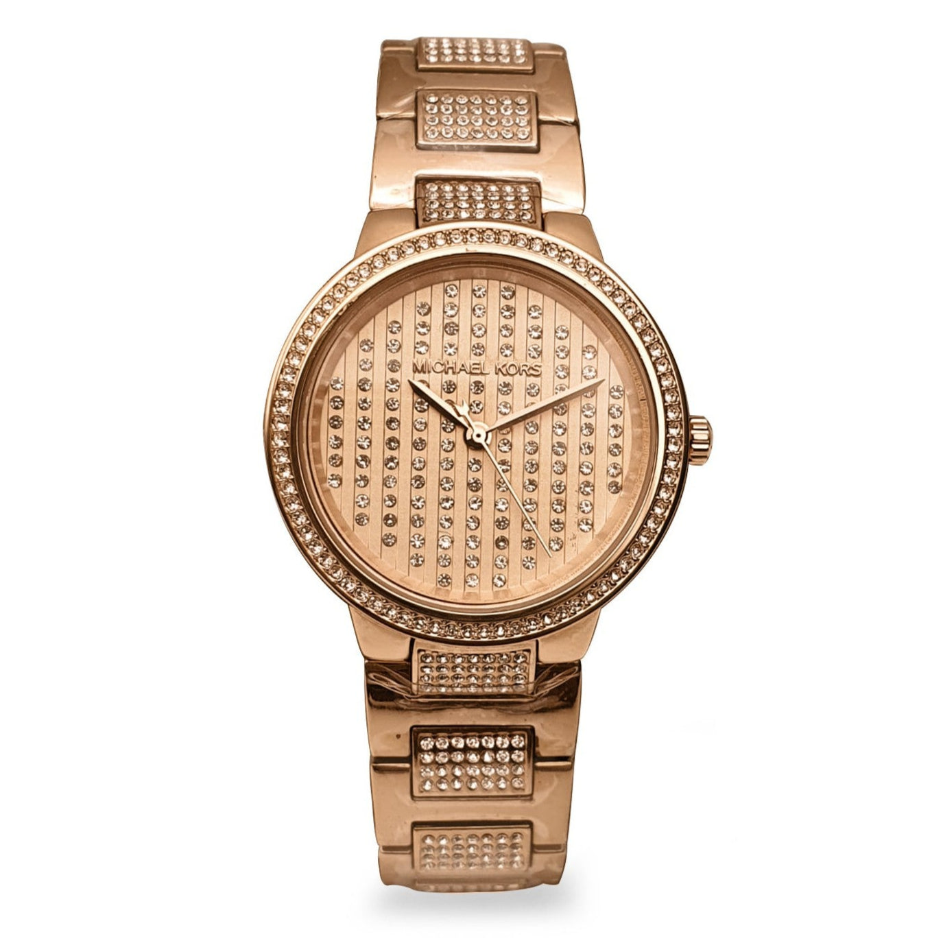 Michael Kors Gabbi Rose Gold Dial Rose Gold Steel Strap Watch For Women - MK3986