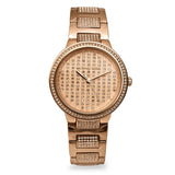 Michael Kors Gabbi Rose Gold Dial Rose Gold Steel Strap Watch For Women - MK3986