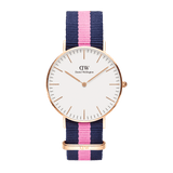 Daniel Wellington Classy Winchester White Dial Two Tone NATO Strap Watch For Women - DW00100065