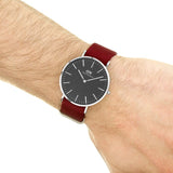 Daniel Wellington Classic Roselyn Black Dial Red NATO Strap Dial Watch For Women - DW00100270