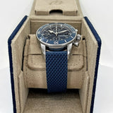 Breitling Superocean Heritage Chronograph 44 Blue Dial Blue Mesh Bracelet Watch for Men - A13313161C1S1