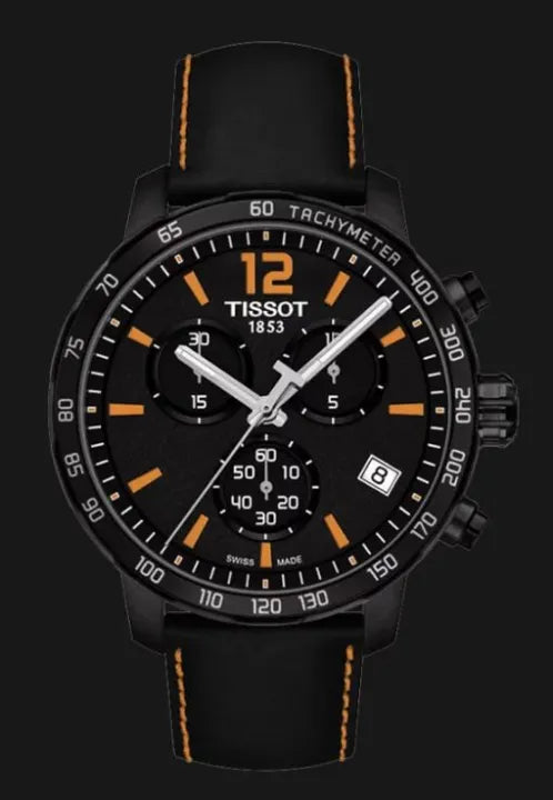 Tissot Quickster Chronograph Black Dial Watch For Men - T095.417.36.057.00