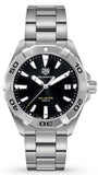 Tag Heuer Aquaracer Black Dial Silver Steel Strap Watch for Men - WBD1110.BA0928