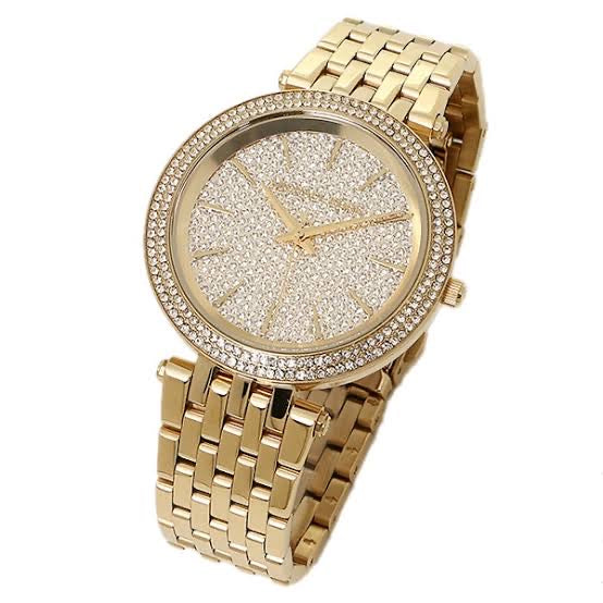Michael Kors Darci Gold Dial Gold Steel Strap Watch for Women - MK3438