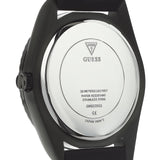 Guess Connoisseur Black Dial Black Silicone Strap Watch For Men - GW0335G1