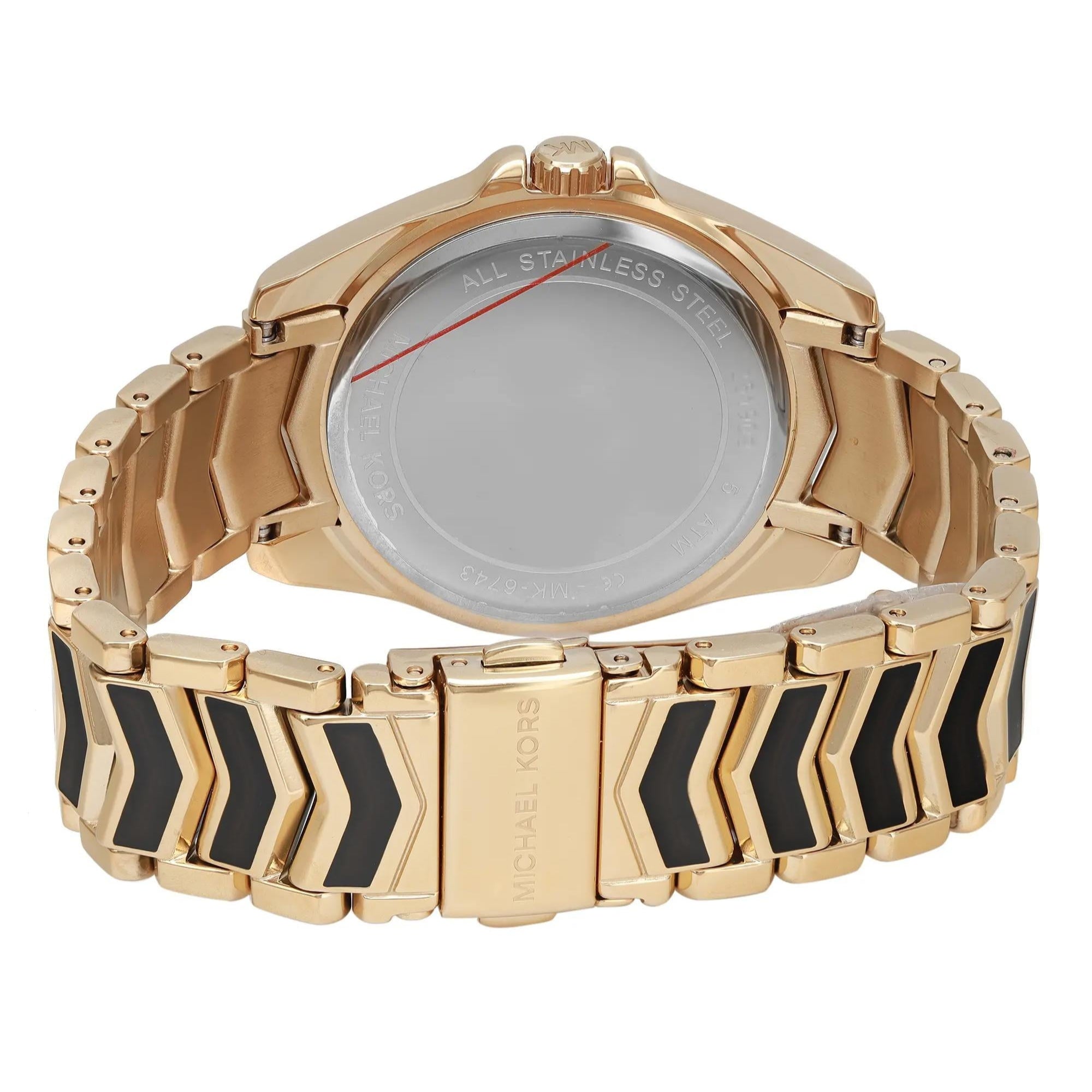 Michael Kors Whitney Quartz Black Dial Two Tone Steel Strap  Watch For Women - MK6743