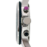 Marc Jacobs Rock Chronograph Silver Dial Silver Steel Strap Watch for Men - MBM5029