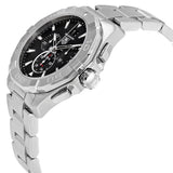 Tag Heuer Aquaracer Chronograph Black Dial Silver Steel Strap Watch for Men - CAY1110.BA0927