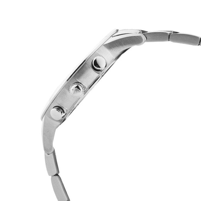 Emporio Armani Renato Chronograph Blue Dial Silver Steel Strap Watch For Men - AR11458