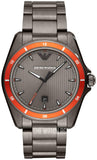 Emporio Armani Sigma Quartz Grey Dial Grey Steel Strap Watch For Men - AR11178