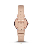 Emporio Armani Mother of Pearl Dial Beige Leather Strap Watch For Women - AR11004