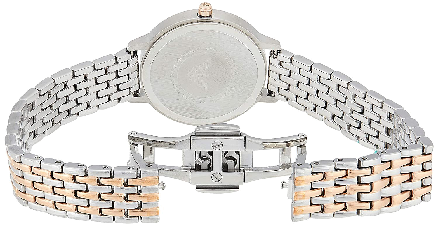 Emporio Armani Mother of Pearl Dial Two Tone Stainless Steel Watch For Women - AR11094