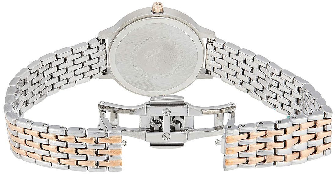 Emporio Armani Mother of Pearl Dial Two Tone Stainless Steel Watch For Women - AR11094