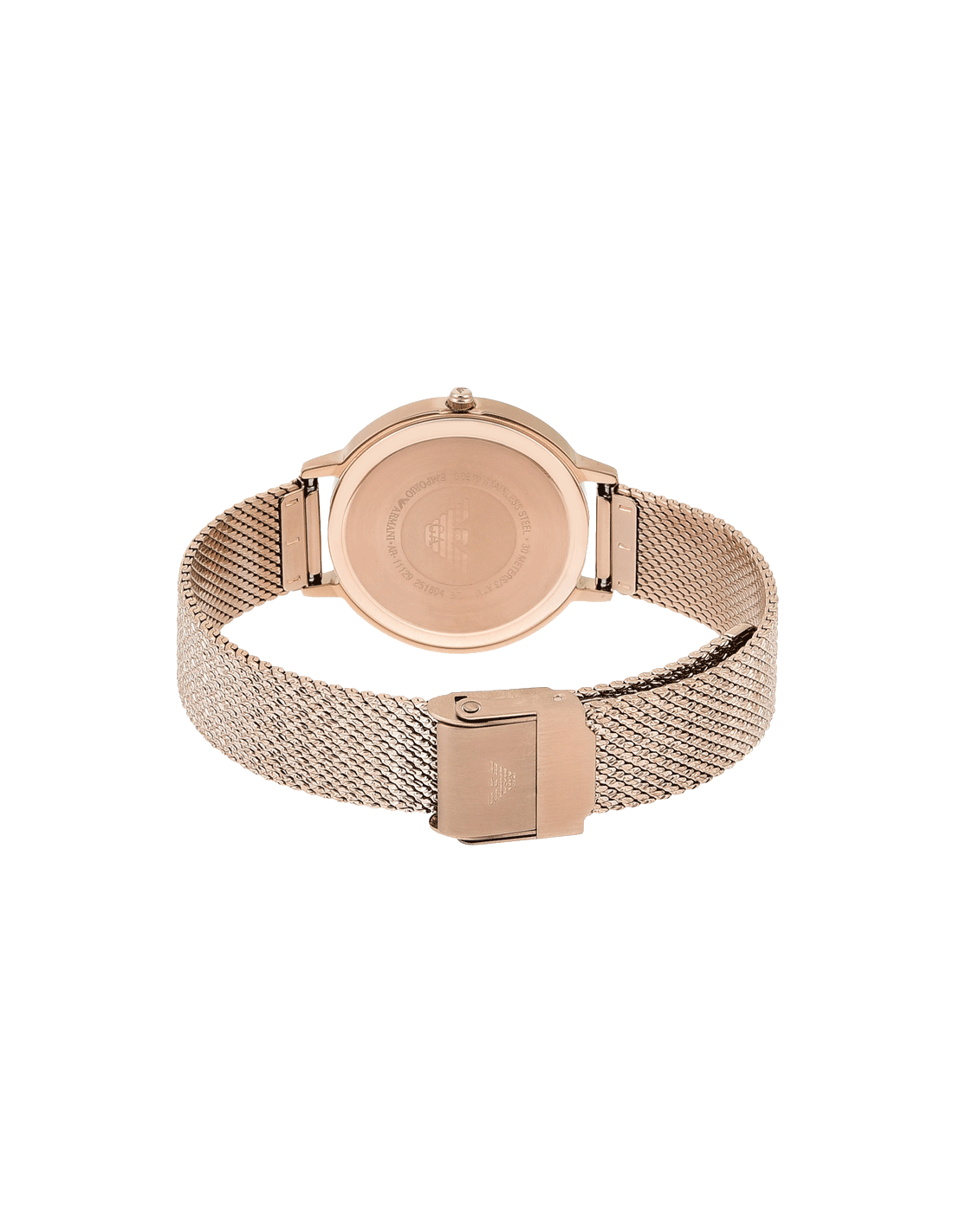 Emporio Armani Kappa Pink Dial Pink Mesh Bracelet Watch For Women - AR11129