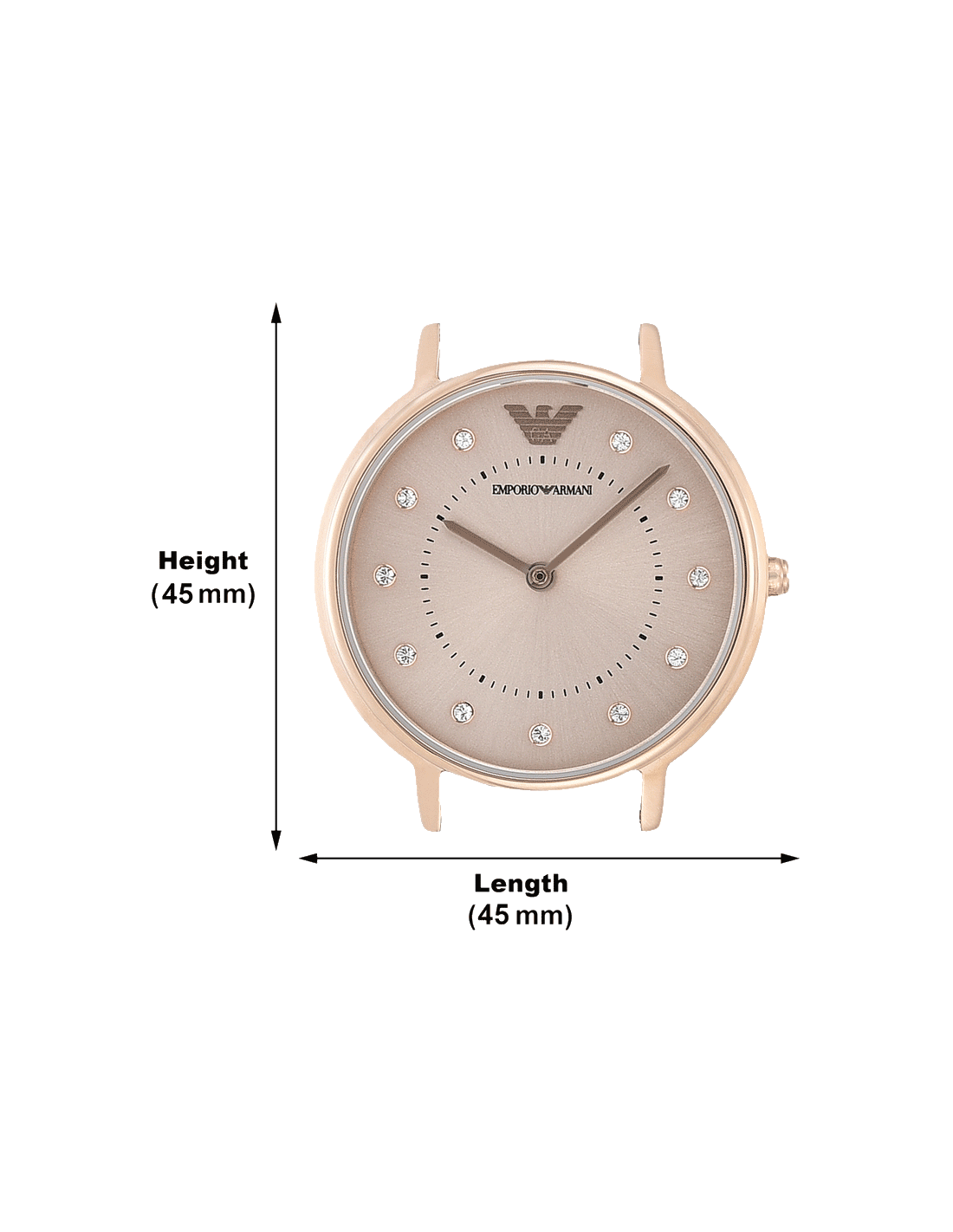 Emporio Armani Kappa Pink Dial Pink Mesh Bracelet Watch For Women - AR11129