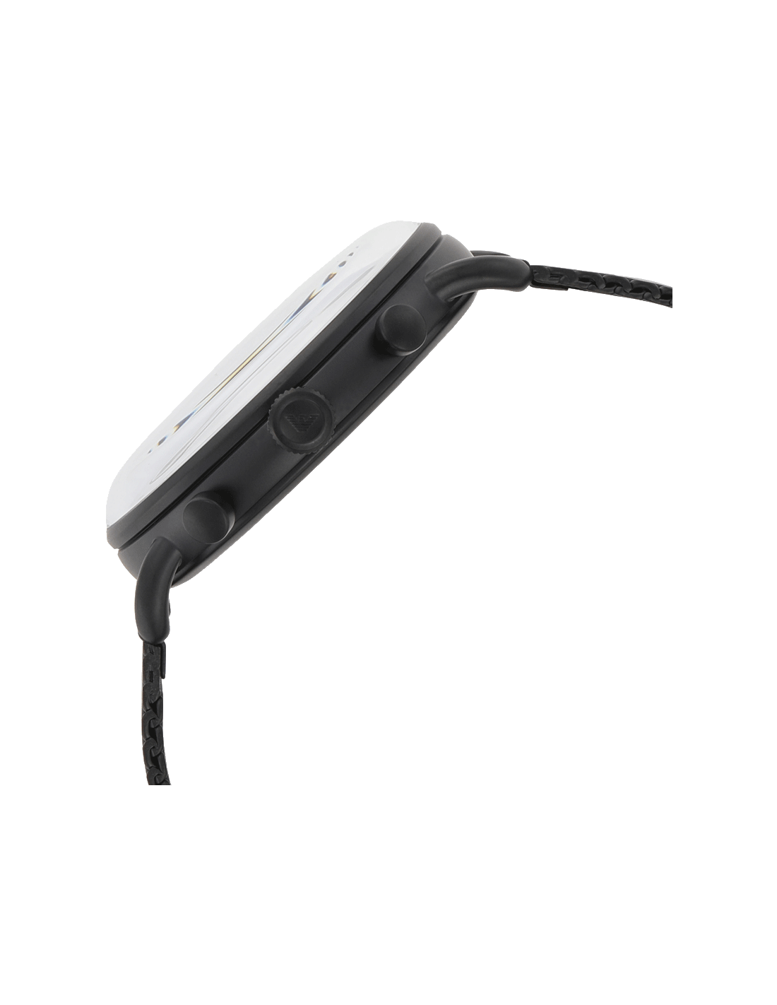 Emporio Armani Aviator Chronograph Blue Dial Black Mesh Bracelet Watch For Men - AR11201