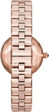 Emporio Armani Arianna Quartz Grey Dial Rose Gold Steel Strap Watch For Women - AR11220