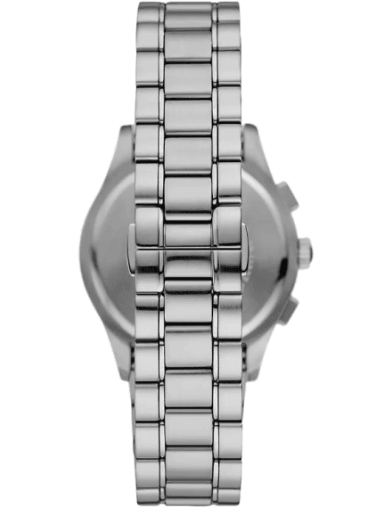 Emporio Armani Paolo Chronograph Black Dial Silver Steel Strap Watch For Men - AR11602