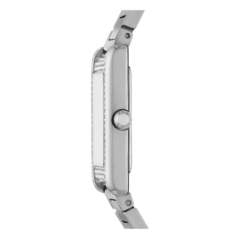 Emporio Armani Empire Mother of Pearl Dial Silver Steel Strap Watch For Women - AR11625