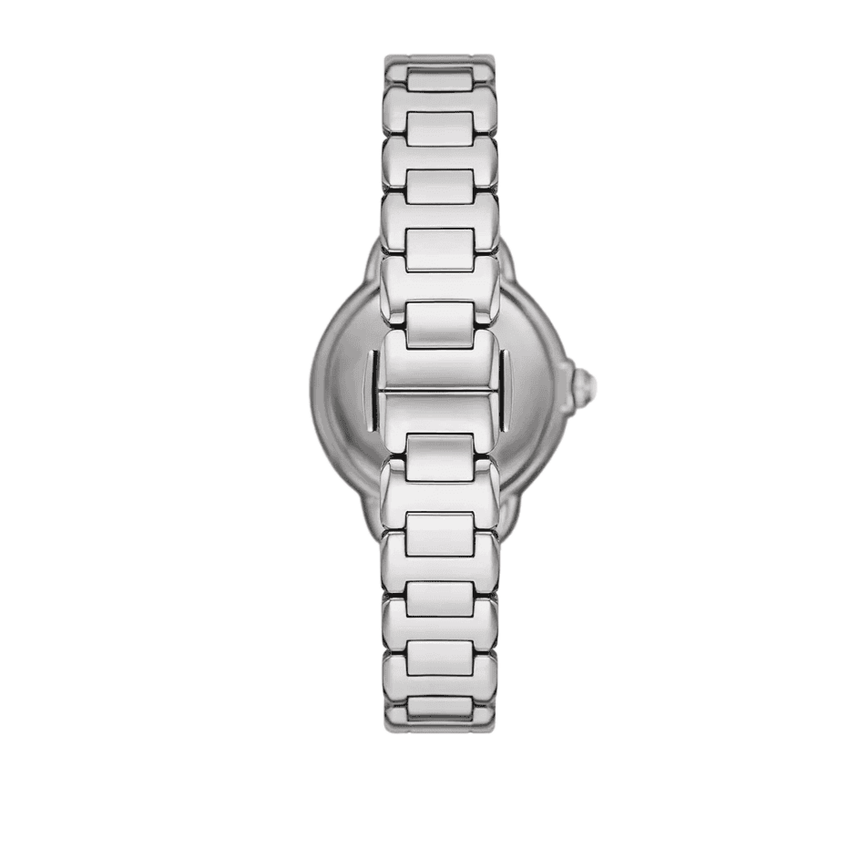 Emporio Armani Mia Three Crystals Silver Dial Silver Steel Strap Watch For Women - AR11632