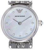 Emporio Armani Gianni Blue Dial Silver Steel Strap Watch For Women - AR1961