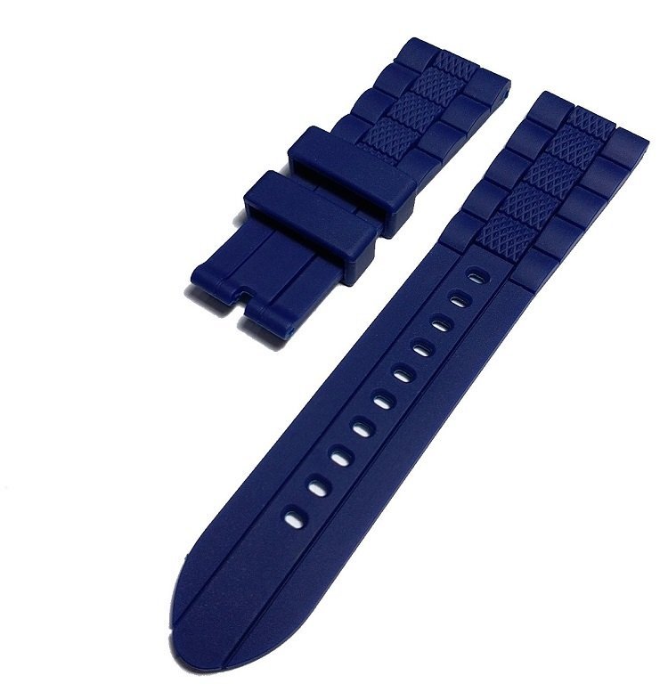 Emporio Armani Chronograph Blue Dial Blue Rubber Strap Watch For Men - AR5864