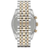 Emporio Armani Tazio Chronograph Blue Dial Two Tone Stainless Steel Watch For Men - AR6088