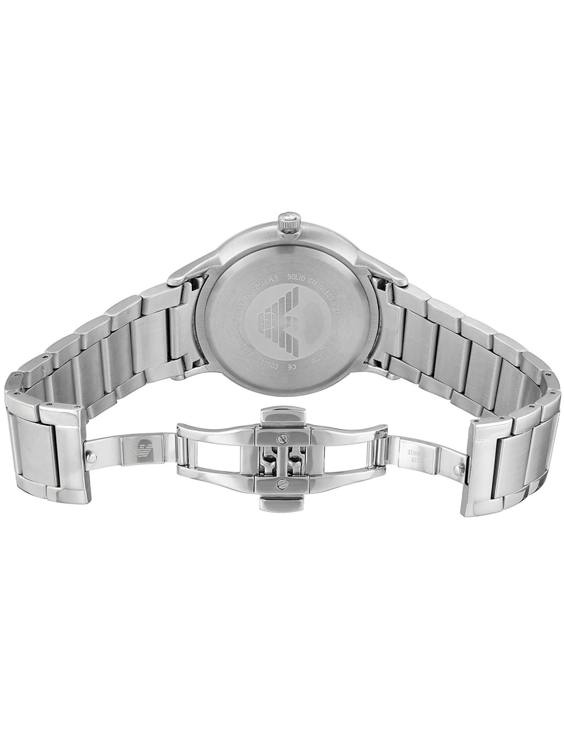 Emporio Armani Renato Blue Dial Silver Steel Strap Watch For Men - AR2472